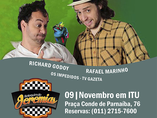 O stand up comedy volta com tudo ao “Jeremias” que recebe no dia 9, a partir das 19h