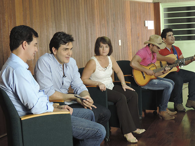 Gravação aconteceu no auditório do Bosque do Saber   