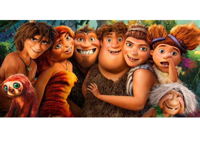 O filme “Os Croods” será exibido às 19h30 para 150 pessoas