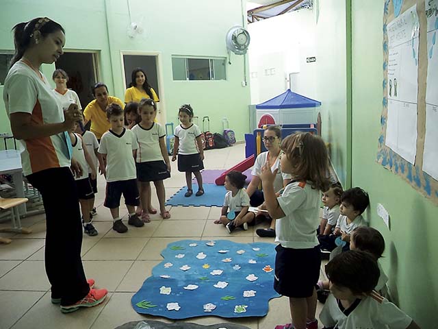 Trabalho desenvolvido também com os alunos do mini maternal