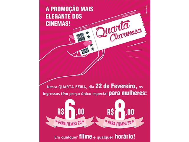 Quarta Charmosa acontece no dia 22 de fevereiro