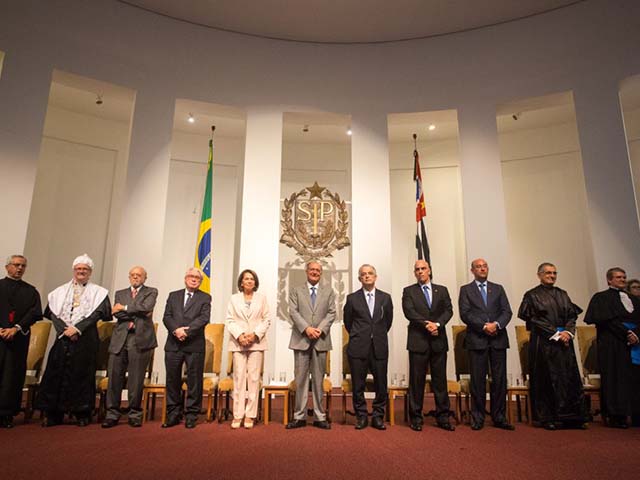 Cerimônia de posse do novo reitor da USP, Professor Vahan Agopyan, no Palácio dos Bandeirantes