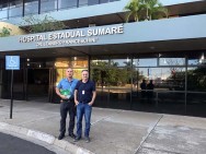 Provedor e Superintendente da Santa Casa  Visitam o hospital Estadual de Sumaré