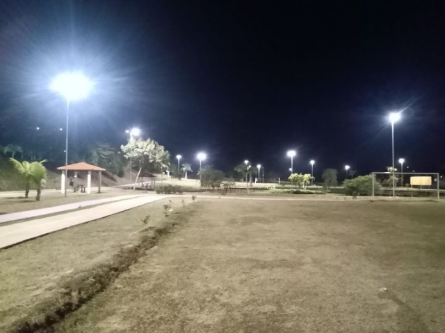 A nova iluminação eleva o patamar de modernidade do parque e garante mais segurança para a população