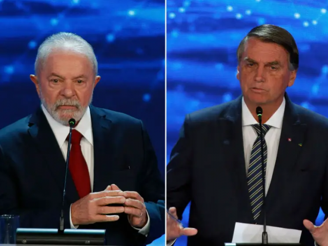 Candidatos à presidência do Brasil, Luiz Inácio Lula da Silva (PT) e Jair Bolsonaro (PL)