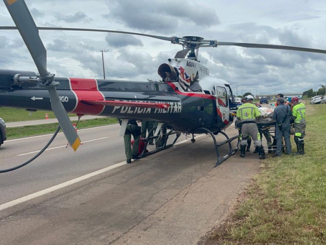Motorista foi socorrido pelo Águia e levado ao Unicamp