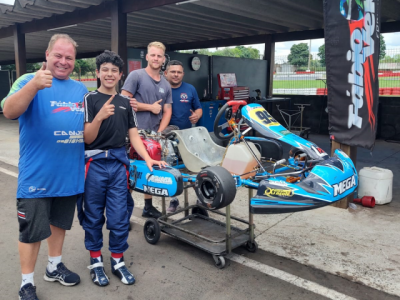 Com apoio da Mega Kart, João Alécio inicia nova fase na equipe Fábio Veiga