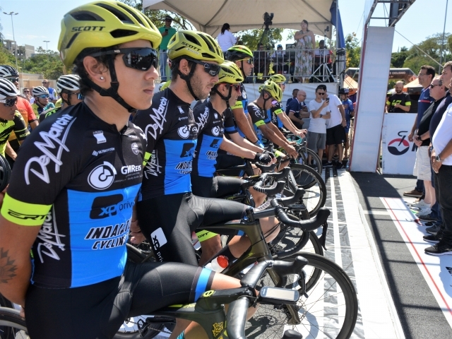 Além dos atletas da equipe principal, Indaiatuba participa com sete alunos do Projeto Piloto de Ciclismo
