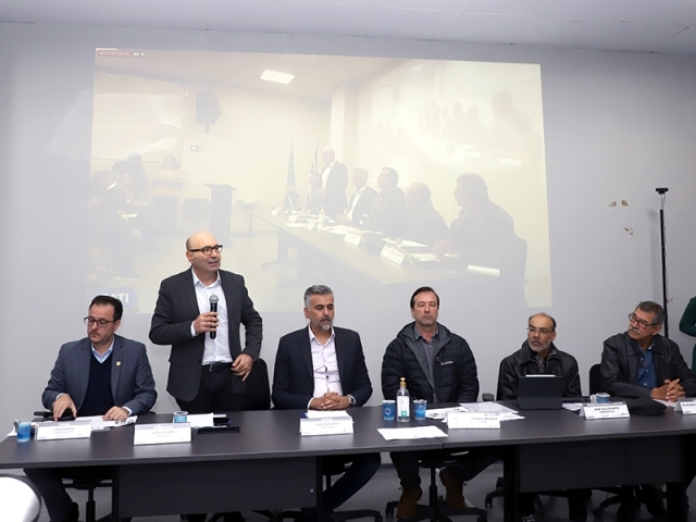 Prefeito Dário Saadi em reunião na manhã desta sexta-feira, 16, do Conselho da RMC