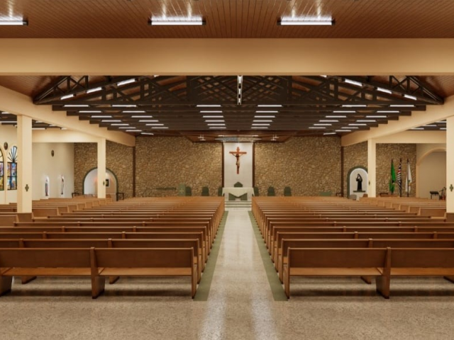Revitalização da paróquia Santa Rita de Cássia - parte interna