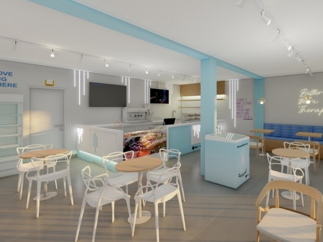 Nova loja da Ice Cream Roll traz design inovador e produtos exclusivos