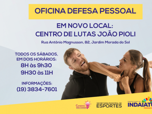 Objetivo é ensinar técnicas de defesa pessoal e mostrar que é possível se defender e prevenir situações de agressão
