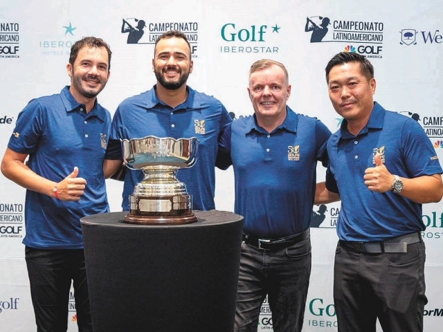Equipe da FPGolfe comemorou os títulos individuais de Fernando Silva e Massao Kanesaki