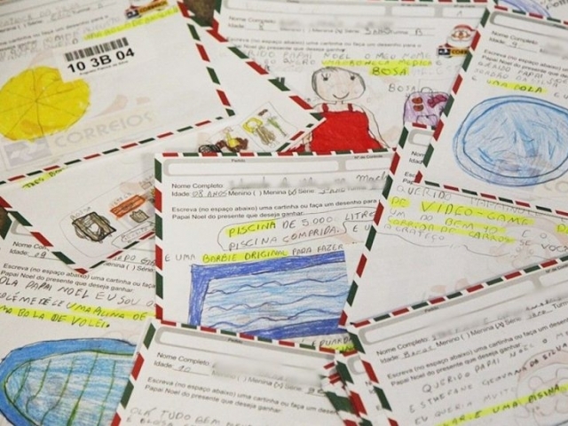 Cartinhas de Natal dos Correios