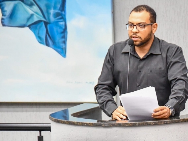 Arthur Spíndola, autor da lei municipal que torna proibido qualquer atividade envolvendo o material cortante