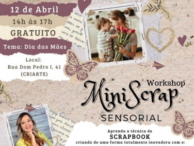 Secretaria de Cultura abre as inscrições para workshop de MiniScrap Sensorial