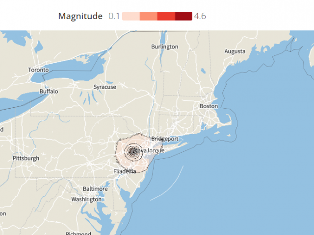 Terremoto de 4,8 de magnitude atinge região de Nova York e Nova Jersey