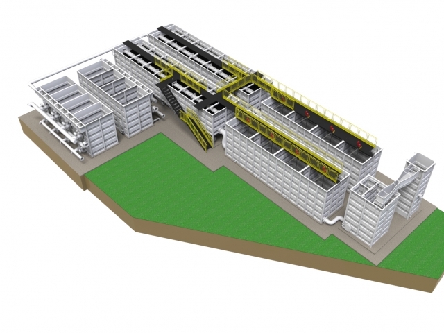 Projeção da nova Estação de Tratamento de Água de Itu