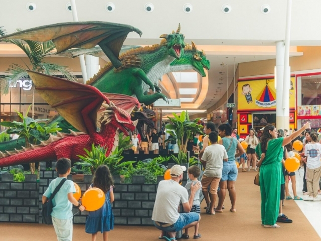 Exposição Dragões no Polo Shopping Indaiatuba
