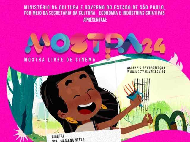 7ª edição da Mostra Livre de Cinema acontece no dia 16 de junho no Casarão Pau Preto