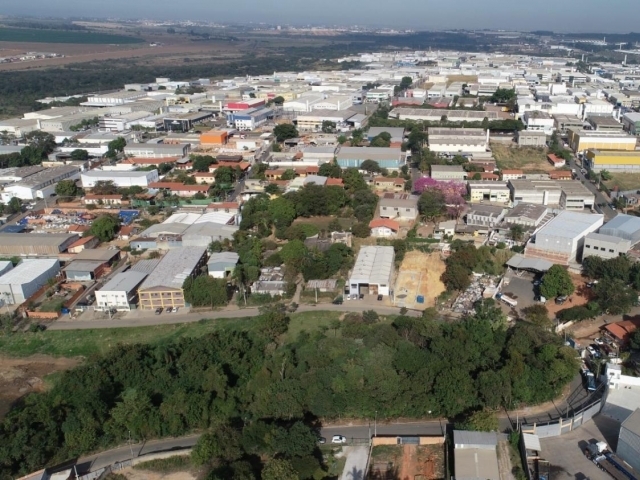 Imagem aérea do Distrito Industrial de Indaiatuba