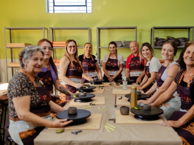 Alunas da primeira turma do projeto, em Indaiatuba