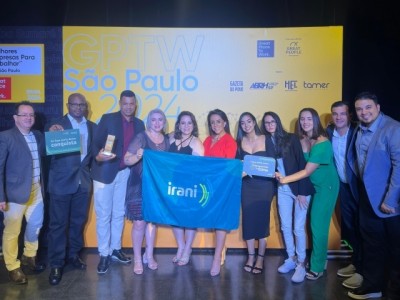 Irani conquista 8º lugar no ranking GPTW de  Melhores Empresas Para Trabalhar em São Paulo