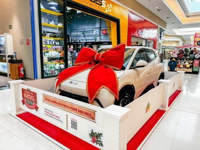 Carro elétrico é o principal prêmio da Promoção de Natal do Polo Shopping Indaiatuba 