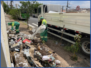 Prefeitura retira mais de 150 toneladas de resíduos de áreas e vias públicas durante Operação de Limpeza