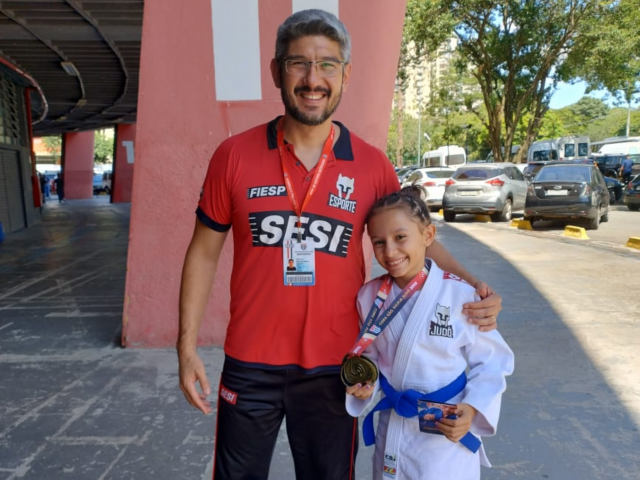 A atleta Laura da Silva Gonçalves, de 11 anos, conquistou o terceiro lugar.