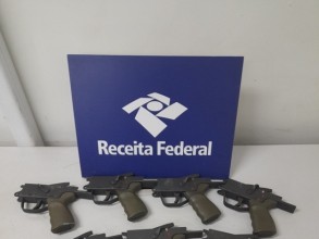 Receita Federal apreende peças de armamentos em Viracopos