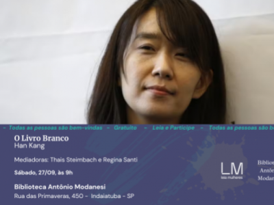 Leia Mulheres de setembro debate livro de escritora vencedora do Nobel da Literatura, Han Kang