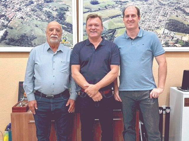 Gesier, Prefeito Tato Bicudo e secretário de obras, Lourenço