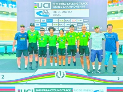 Atletas e técnicos locais disputam Mundial de Paraciclismo de Pista 2025