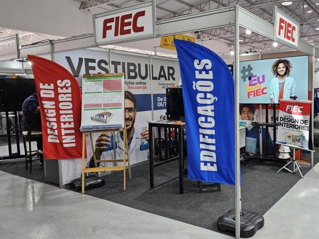 Estande da FIEC na 1ª Feira da Construção Civil de Indaiatuba - Construind