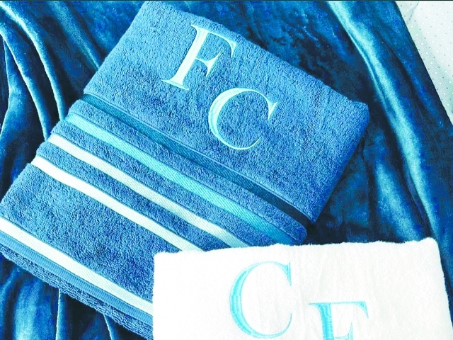 Toalhas com toque personalizado