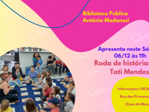 Roda de Histórias movimenta Biblioteca neste sábado (06/12)