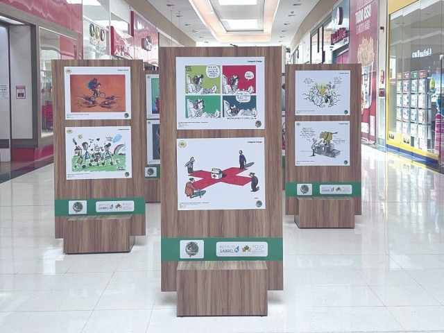 Parte das obras premiadas pode ser conferida no empreedimento