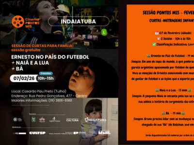 Sessão Pontos MIS 2026 estreia com exibição de curtas-metragens infantis