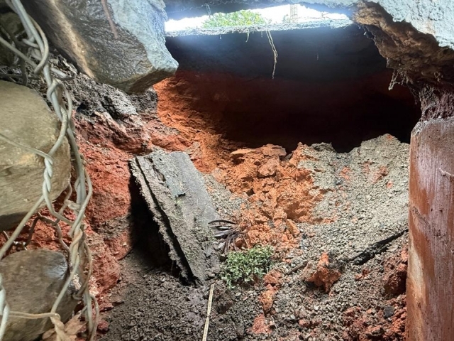 Ponte da Rua 80 é interditada após erosão causada pelas chuvas em Indaiatuba
