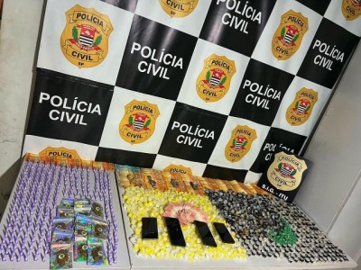 Polícia Civil prende dois suspeitos e apreende mais de 1.900 porções de drogas em Itu