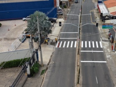 Prefeitura instala semáforo de pedestre na Alameda Coronel Antônio Estanislau do Amaral