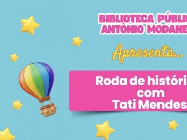 A Roda de Histórias integra a programação cultural da Biblioteca.