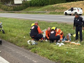 Motociclista fica gravemente ferido após colisão com caminhão em Indaiatuba