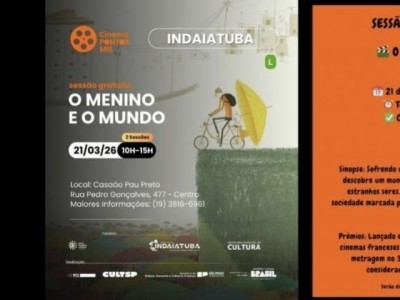 Sessão Pontos Mis exibe a animação O Menino e o Mundo, no dia 21 de março