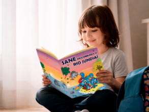 Saae comemora dia mundial da água com o lançamento da revistinha da Turma da Sane