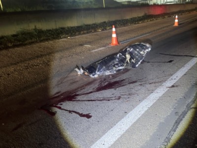 Motociclista morre após atropelamento na Rodovia Santos Dumont