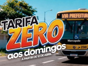 Tarifa Zero aos domingos começa a valer em Indaiatuba no dia 12 de abril