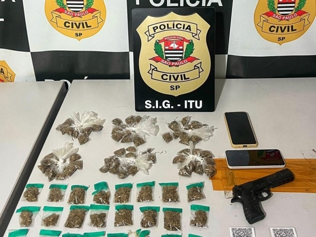 Polícia Civil de Itu prende casal suspeito de tráfico de drogas