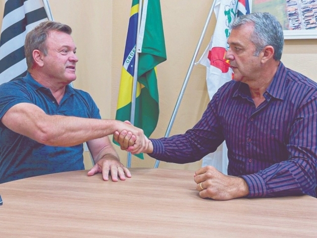 Prefeito Tato Bicudo e Secretário de Segurança Cristian Schatz